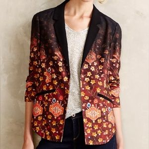 Anthropologie • Cartonnier Telluride Three Quarter Sleeves Ombré Blazer Size 6P